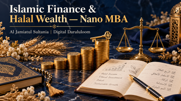Islamic Finance & Halal Wealth — Nano MBA